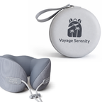 Coussin de voyage mémoire de forme avec boite de rangement